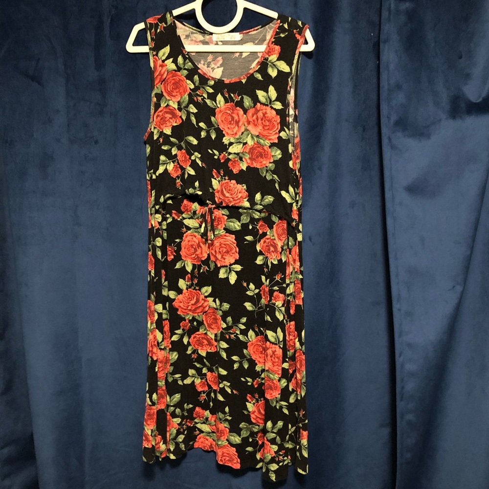 Latched Mama Rose Drawstring Dress